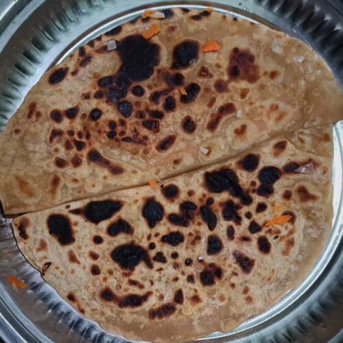 Gajar pyaz Paratha