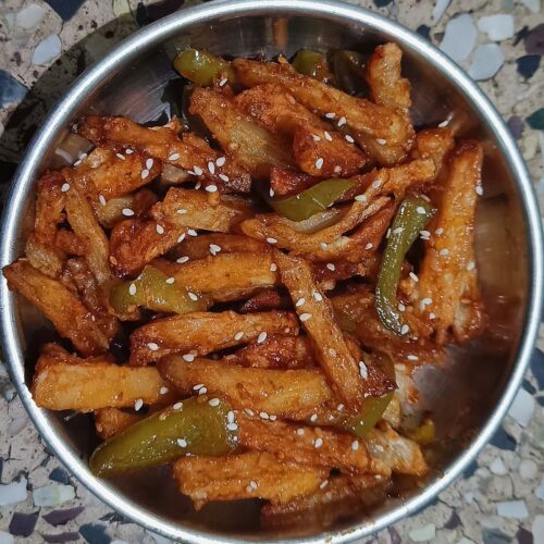 Honey Chilli Potatoes