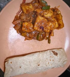 Roti & chilli Paneer