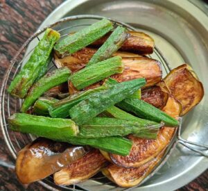 Fried brinjal